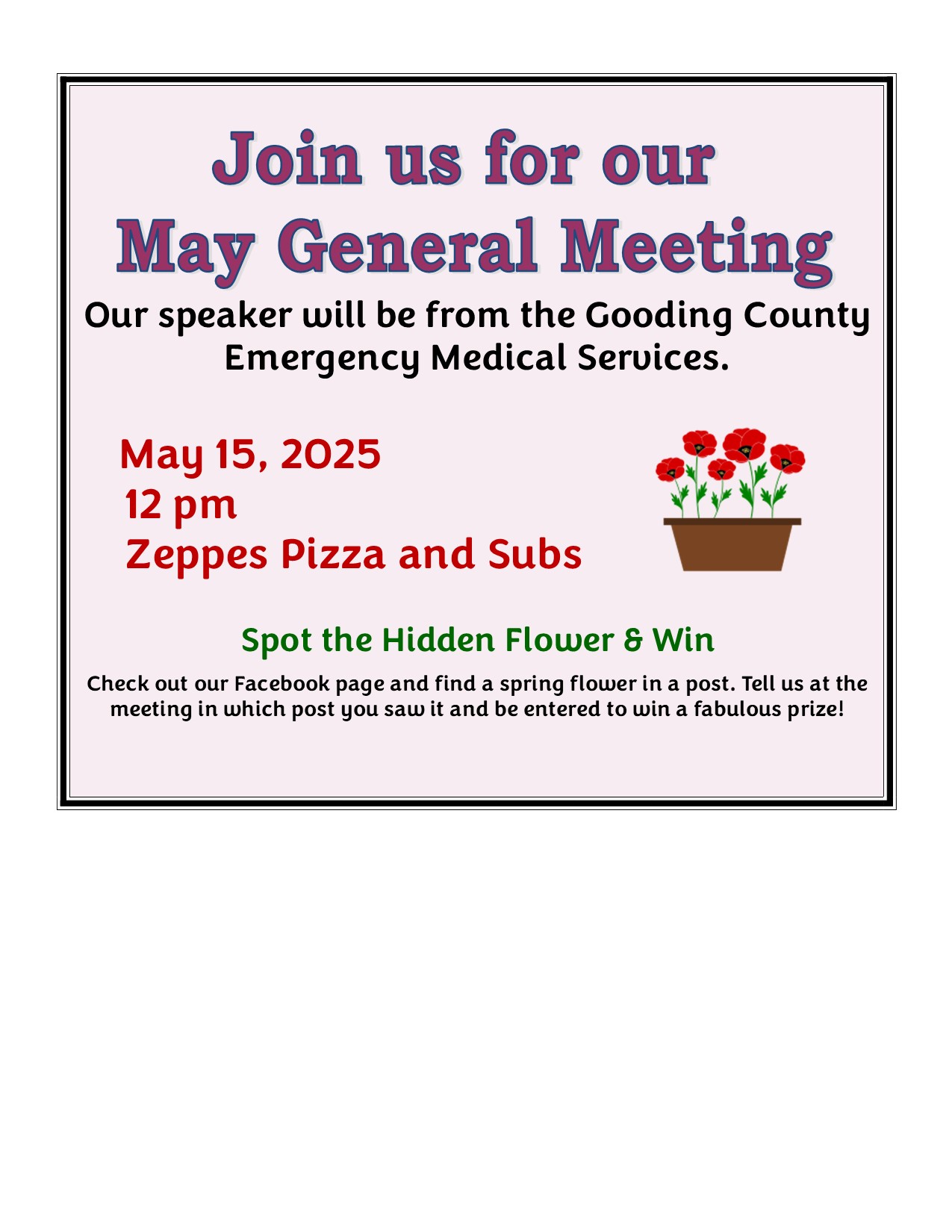 May 2025 Meeting Post